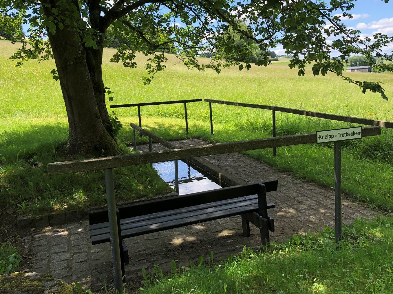 Kneippbecken im Naturpark Frankenwald 